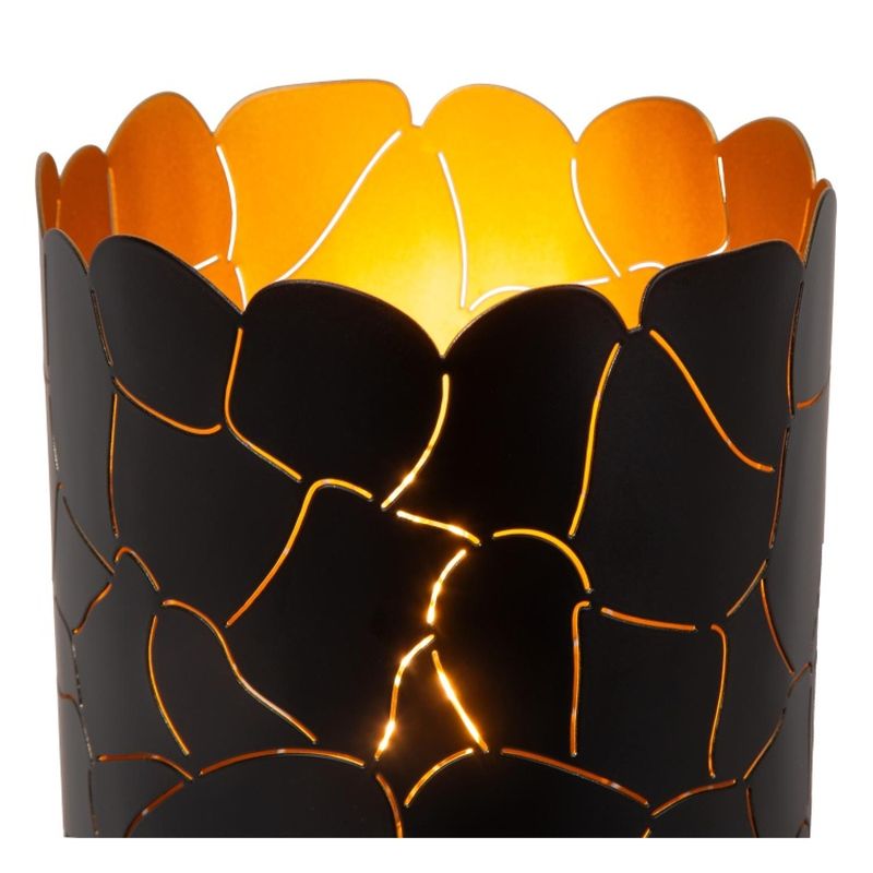 Lucide ALMELO - Stolná lampa - Ø 15 cm - 1xE27 - Čierna